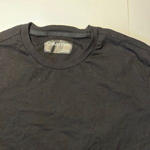Calvin Klein solid black logo T-shirt